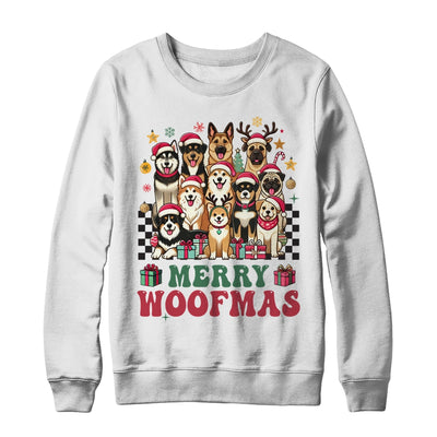Dog Mama Dog Merry Christmas Woofmas Dog Lover Dog Mom Shirt & Sweatshirt | siriusteestore