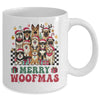 Dog Mama Dog Merry Christmas Woofmas Dog Lover Dog Mom Mug | siriusteestore