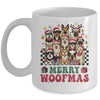Dog Mama Dog Merry Christmas Woofmas Dog Lover Dog Mom Mug | siriusteestore