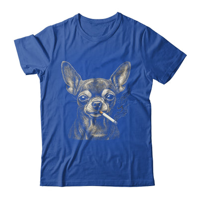 Dog Smoking Cigarette Funny Chihuahua Meme Vintage Dog Men Shirt & Hoodie | siriusteestore