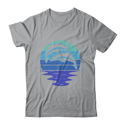 Dolphin Silhouette 70s Vintage Retro Sunset Dolphin Zookeep Shirt & Tank Top | siriusteestore