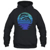 Dolphin Silhouette 70s Vintage Retro Sunset Dolphin Zookeep Shirt & Tank Top | siriusteestore