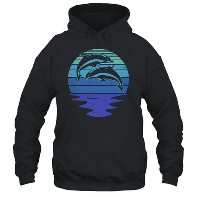 Dolphin Silhouette 70s Vintage Retro Sunset Dolphin Zookeep Shirt & Tank Top | siriusteestore