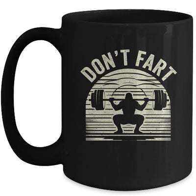 Don't Fart Fitness Gym Workout Weights Lifting Squat Humor Mug | siriusteestore