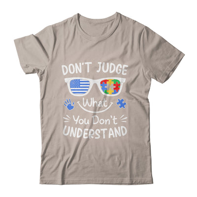 Don't Judge What You Don't Understand Autism Awareness Month Shirt & Tank Top | siriusteestore