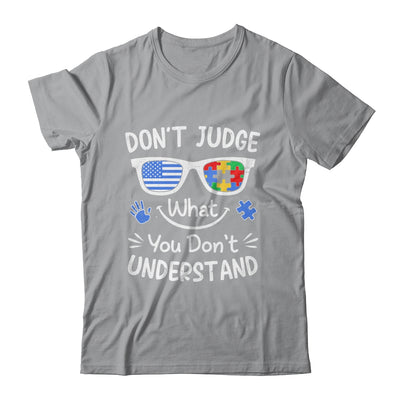 Don't Judge What You Don't Understand Autism Awareness Month Shirt & Tank Top | siriusteestore