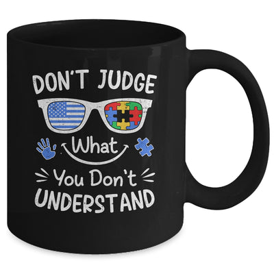 Don't Judge What You Don't Understand Autism Awareness Month Mug | siriusteestore