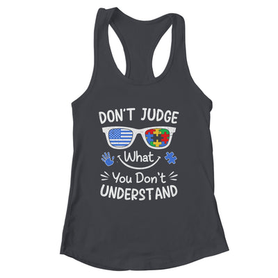 Don't Judge What You Don't Understand Autism Awareness Month Shirt & Tank Top | siriusteestore