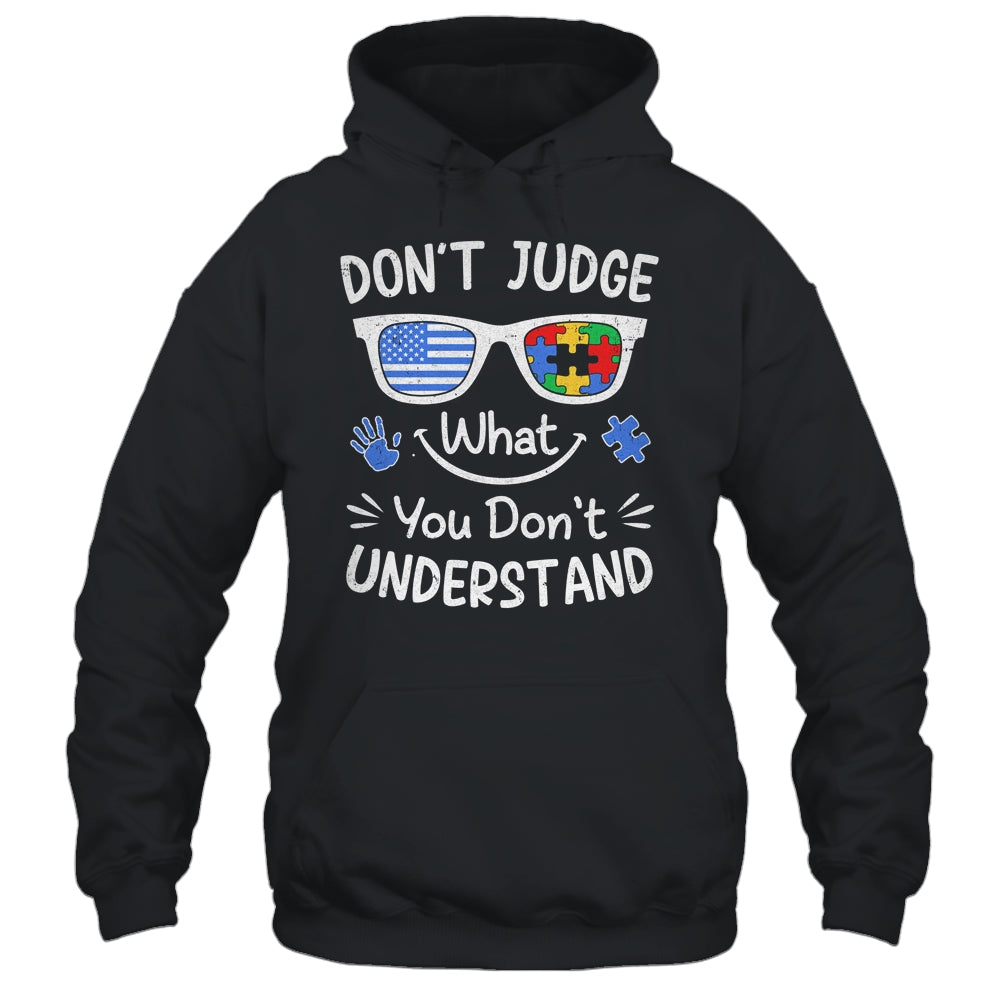 Don't Judge What You Don't Understand Autism Awareness Month Shirt & Tank Top | siriusteestore