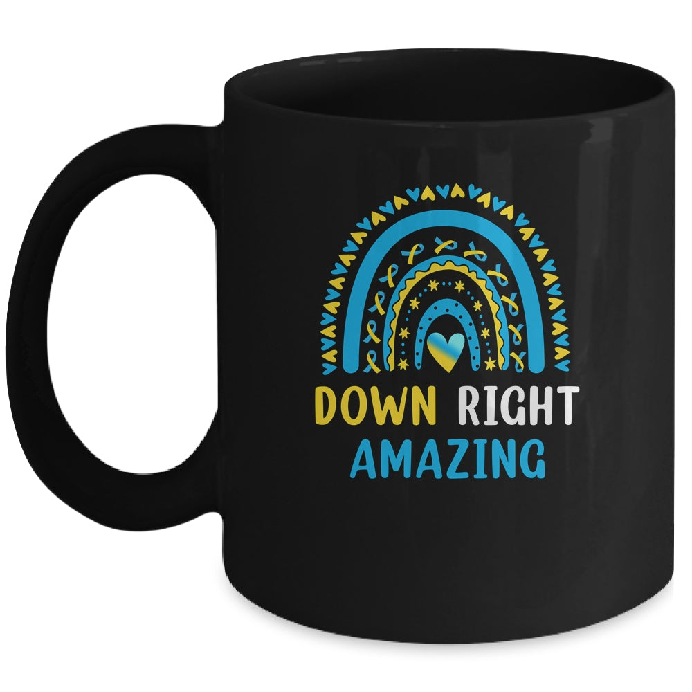 Down Right Amazing Down Syndrome Awareness Mug | siriusteestore
