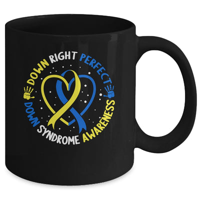 Down Syndrome Down Right Perfect Awareness Trisomy 21 Kids Mug | siriusteestore