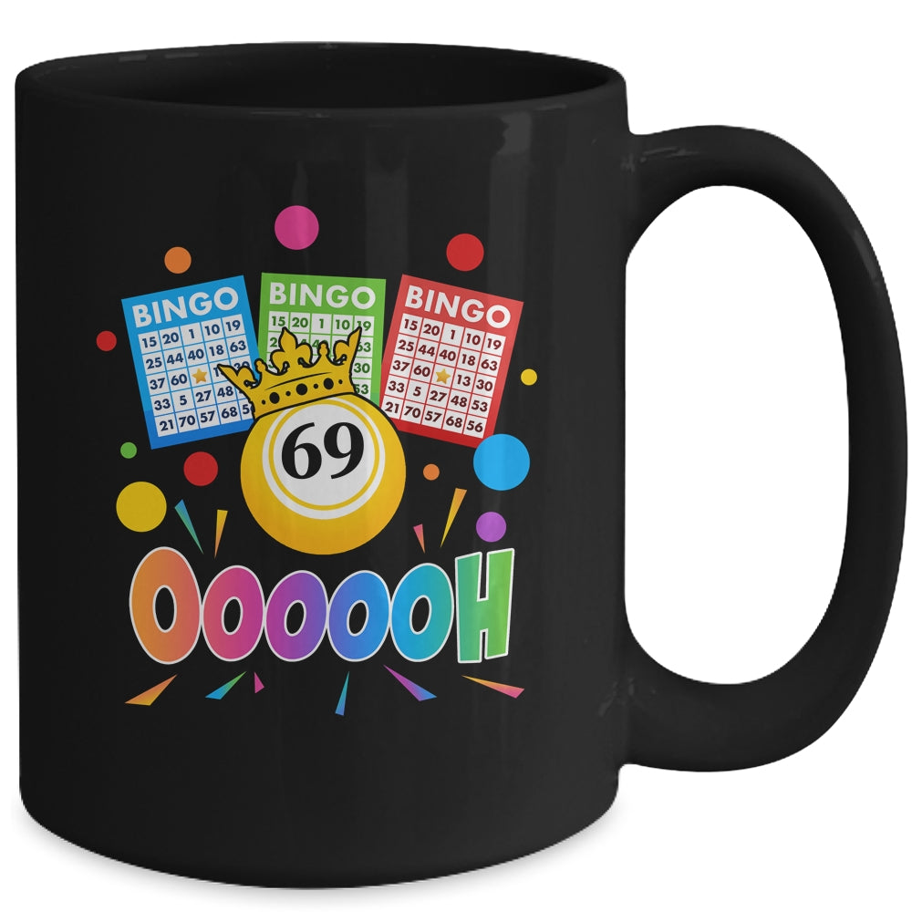Drag Queen Bingo Funny Oooooh 69 Bingo Fan LGBT Bingo Ball Mug | siriusteestore