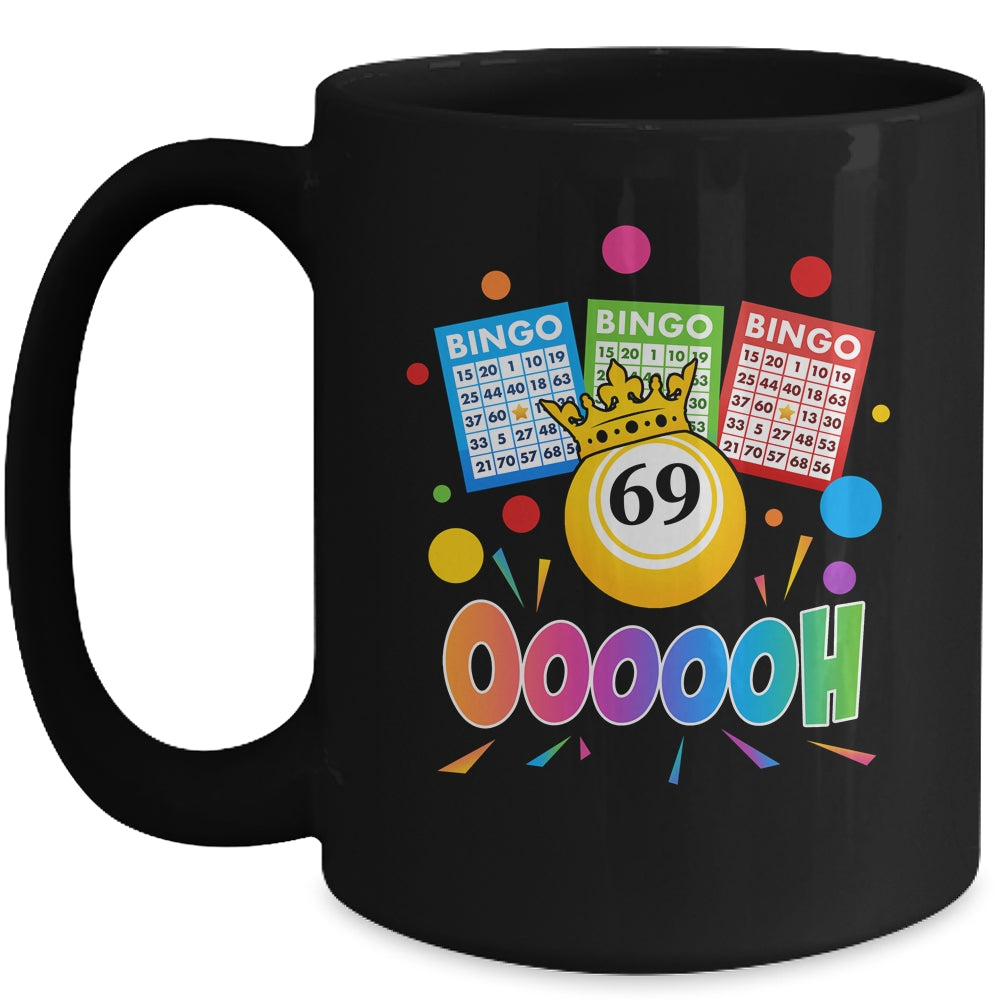 Drag Queen Bingo Funny Oooooh 69 Bingo Fan LGBT Bingo Ball Mug | siriusteestore