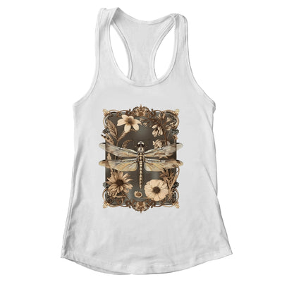 Dragonfly Floral Boho Wildflower Graphic Nature Garden Lover Shirt & Tank Top | siriusteestore