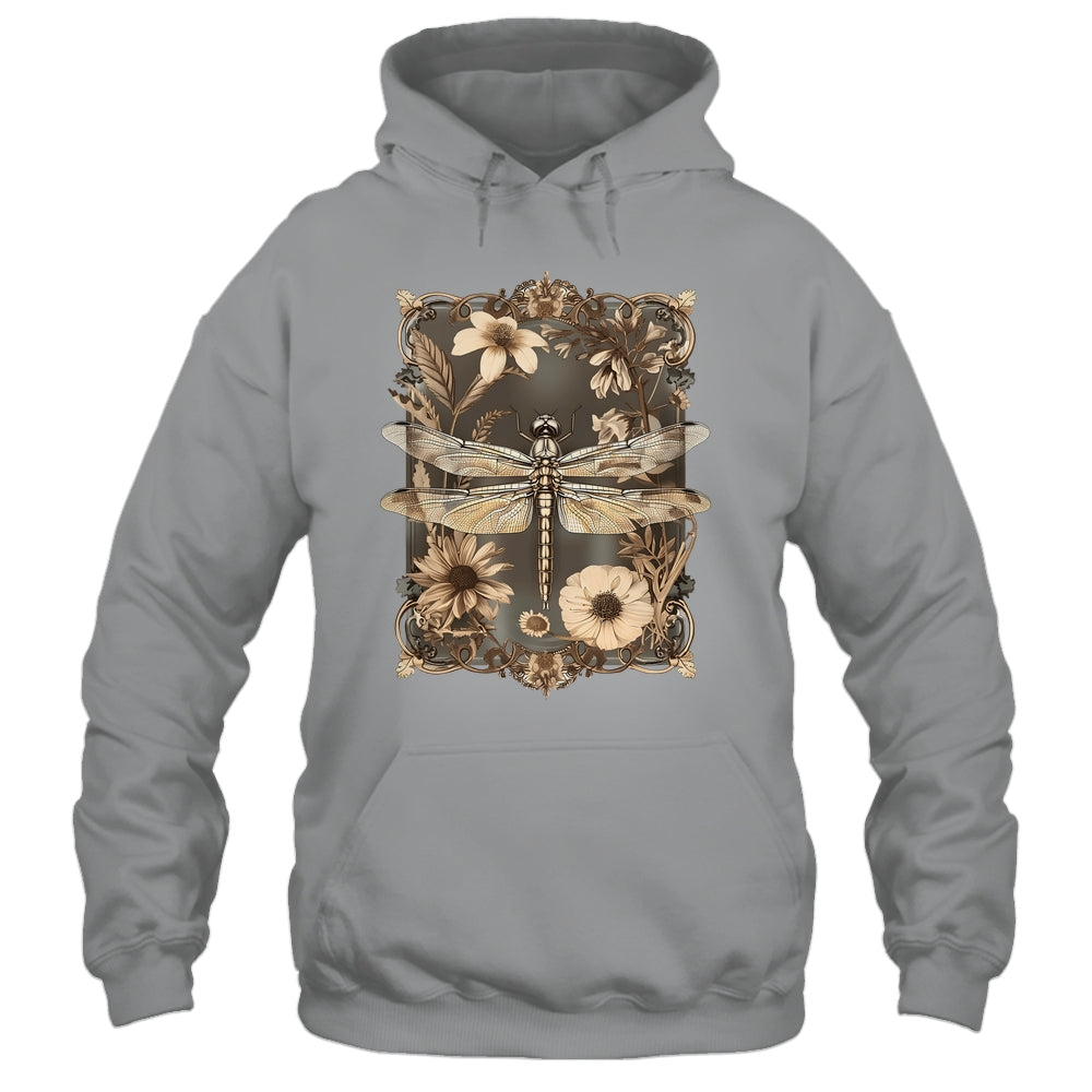 Dragonfly Floral Boho Wildflower Graphic Nature Garden Lover Shirt & Tank Top | siriusteestore