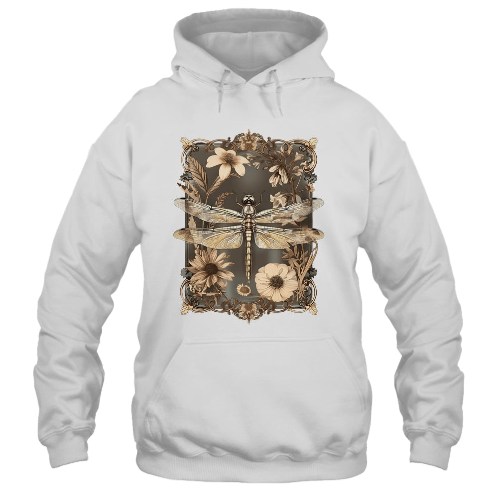 Dragonfly Floral Boho Wildflower Graphic Nature Garden Lover Shirt & Tank Top | siriusteestore