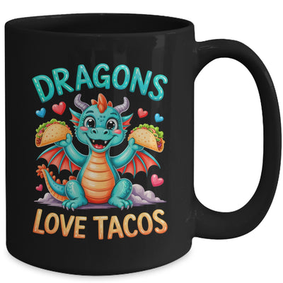 Dragons Love Tacos Costume Mexican Taco Dragon Kids Mexico Mug | siriusteestore