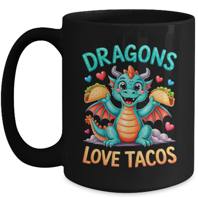 Dragons Love Tacos Costume Mexican Taco Dragon Kids Mexico Mug | siriusteestore