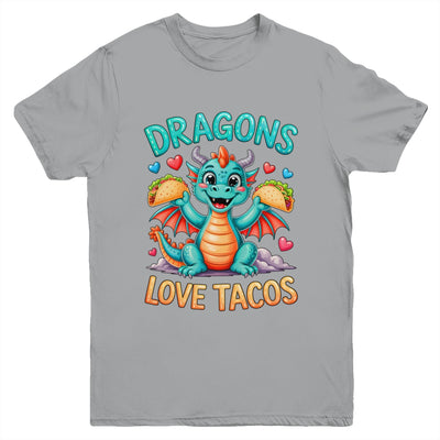 Dragons Love Tacos Costume Mexican Taco Dragon Kids Mexico Youth Shirt | siriusteestore