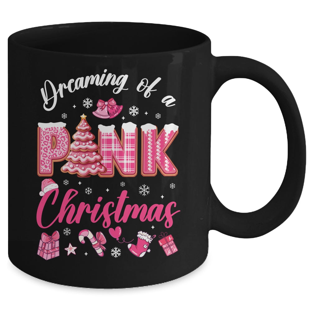 Dreaming Of A Pink Christmas Tree Cakes Xmas Holiday Mug | siriusteestore