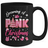 Dreaming Of A Pink Christmas Tree Cakes Xmas Holiday Mug | siriusteestore