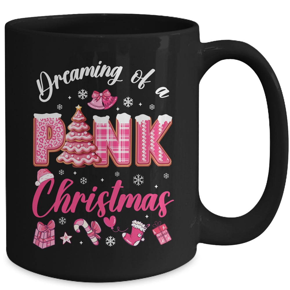 Dreaming Of A Pink Christmas Tree Cakes Xmas Holiday Mug | siriusteestore