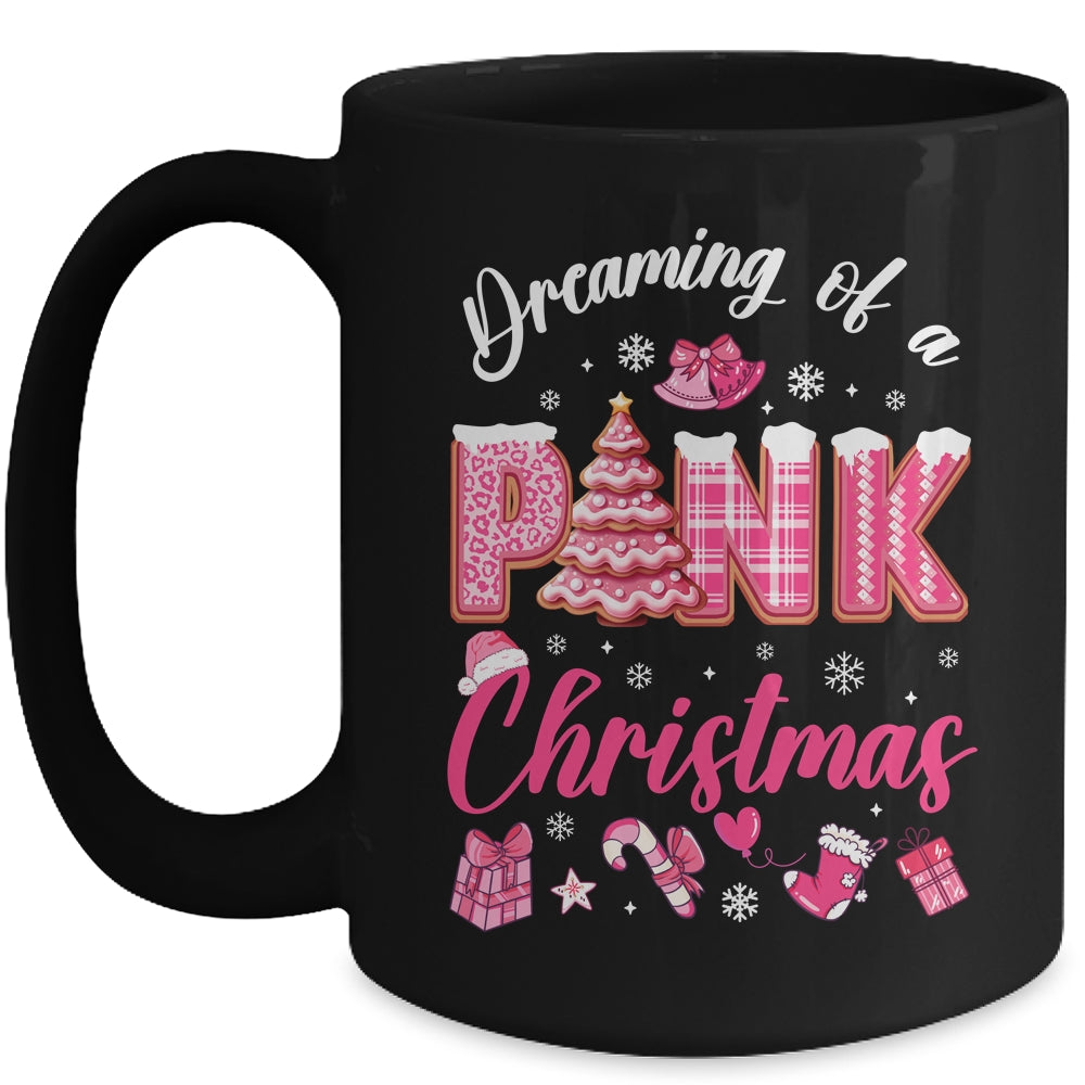 Dreaming Of A Pink Christmas Tree Cakes Xmas Holiday Mug | siriusteestore