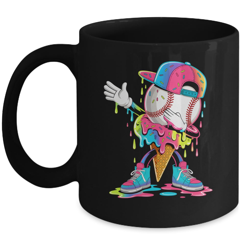 Dripping Baseball Drip Boys Ice Cream Drip Baseball Sport Mug | siriusteestore