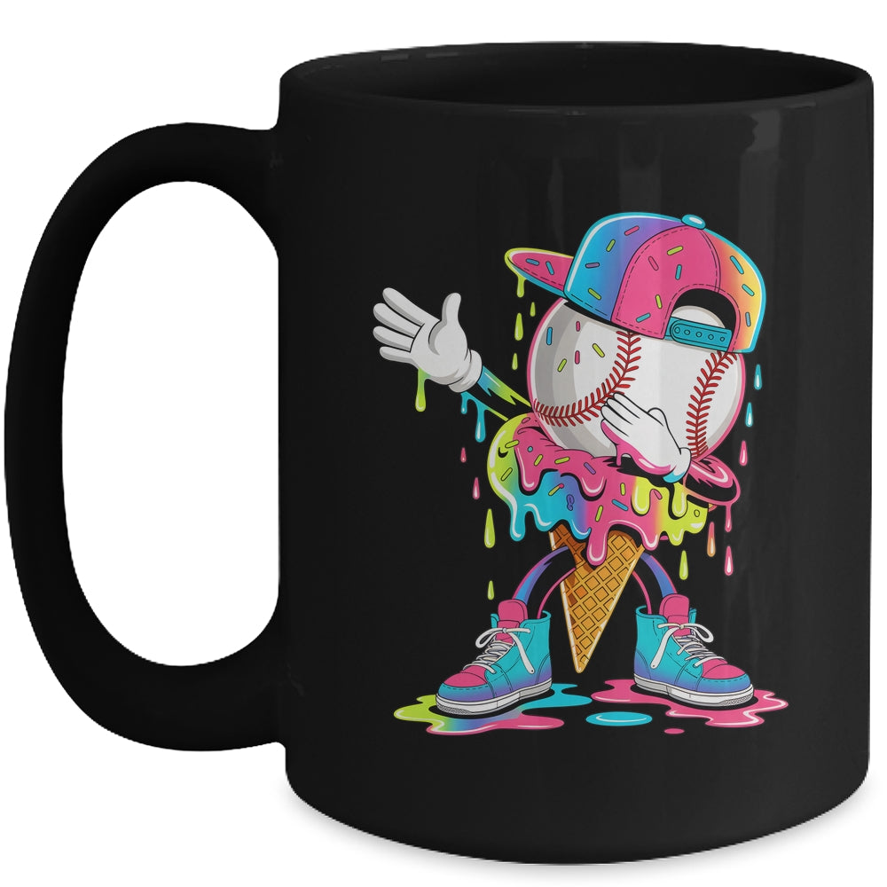 Dripping Baseball Drip Boys Ice Cream Drip Baseball Sport Mug | siriusteestore