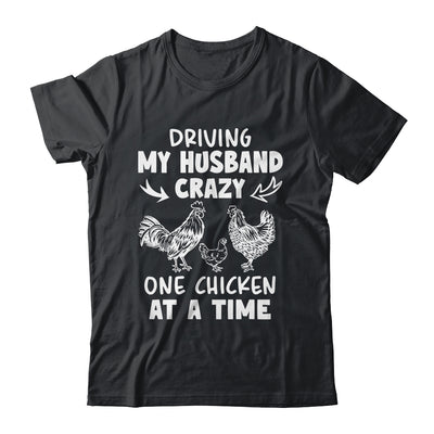 Driving My Husband Crazy Chicken Lady Funny Chicken Shirt & Tank Top | siriusteestore