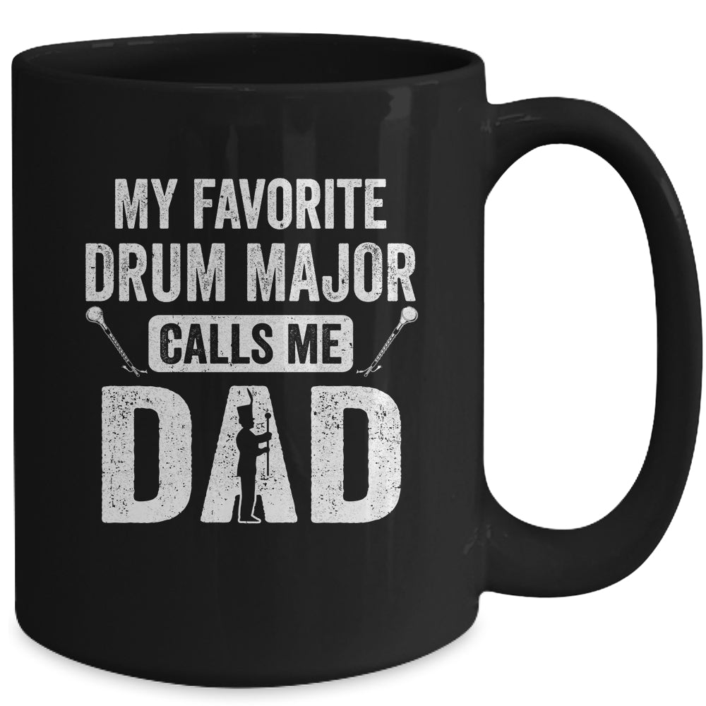 Drum Major Dad Funny Favorite Marching Band Parents Mug | siriusteestore