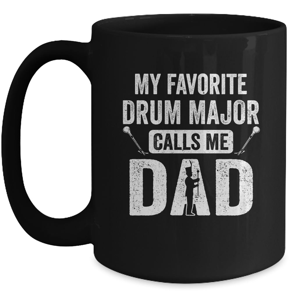 Drum Major Dad Funny Favorite Marching Band Parents Mug | siriusteestore
