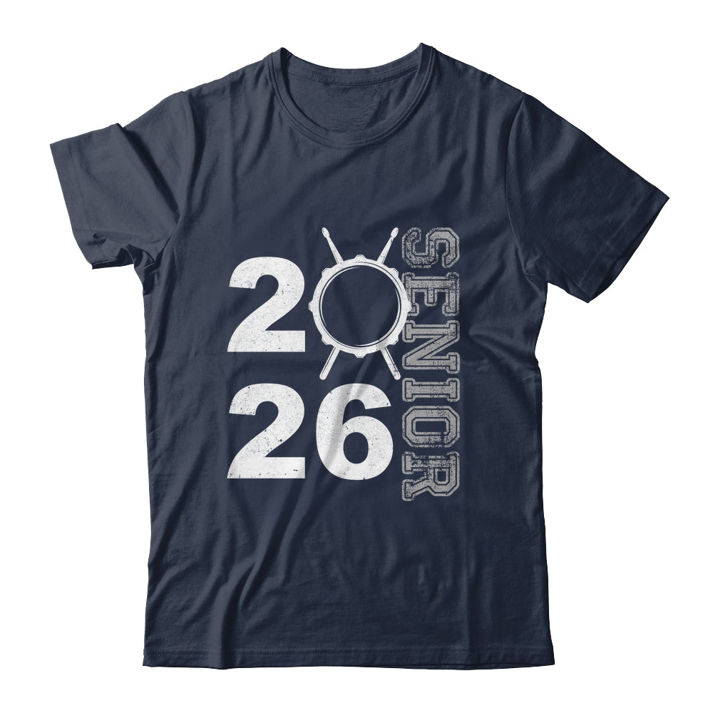 Drum Player Senior Class Of 2026 Marching Band Student Shirt & Hoodie | siriusteestore