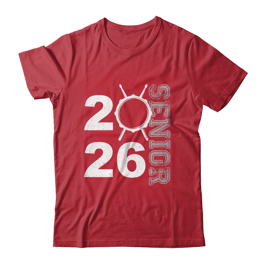 Drum Player Senior Class Of 2026 Marching Band Student Shirt & Hoodie | siriusteestore