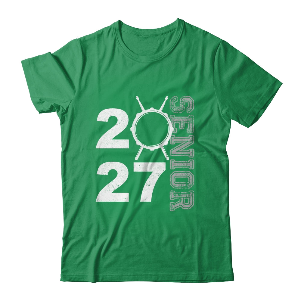 Drum Player Senior Class Of 2027 Marching Band Student Shirt & Hoodie | siriusteestore