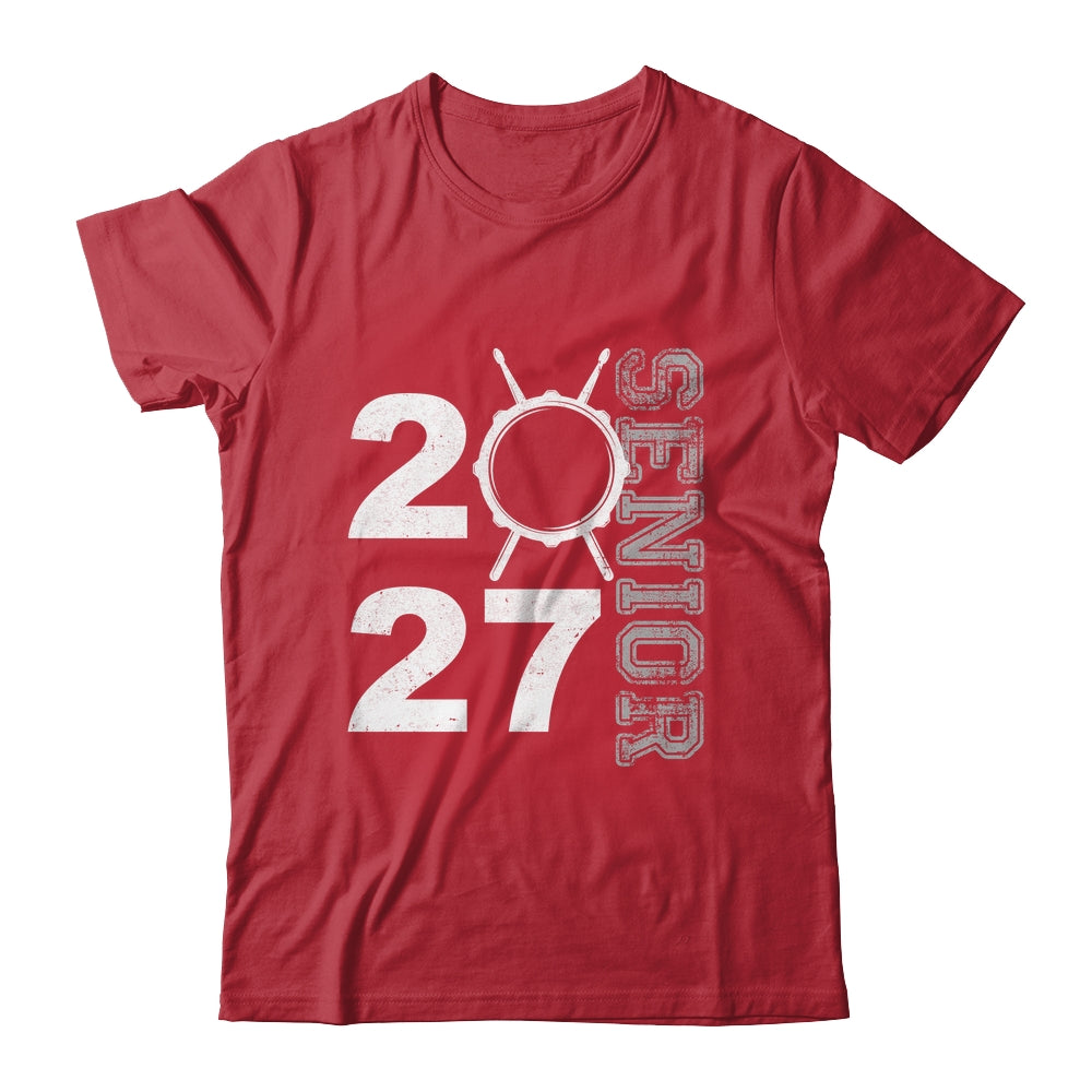 Drum Player Senior Class Of 2027 Marching Band Student Shirt & Hoodie | siriusteestore