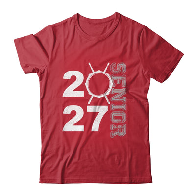 Drum Player Senior Class Of 2027 Marching Band Student Shirt & Hoodie | siriusteestore
