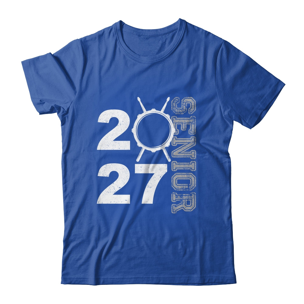 Drum Player Senior Class Of 2027 Marching Band Student Shirt & Hoodie | siriusteestore