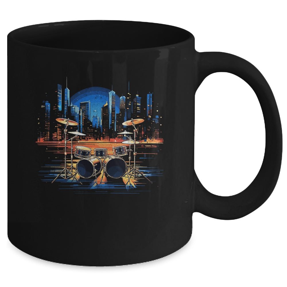 Drumset Drum Kit Music Drummer Drumming Drummer Band Mug | siriusteestore