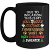 Due To Inflation This Is My Funny Halloween Costume Mug | siriusteestore