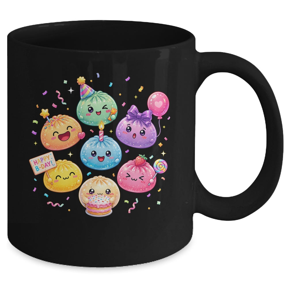 Dumpling Birthday Party Cute Dumplings Squishy Kids Girls Mug | siriusteestore