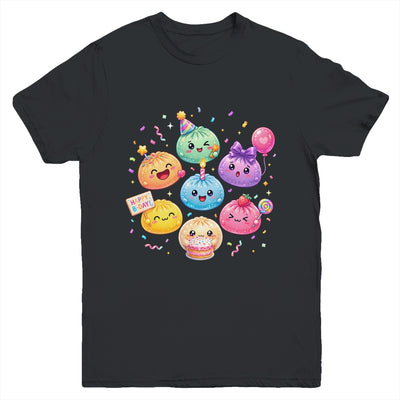 Dumpling Birthday Party Cute Dumplings Squishy Kids Girls Youth Shirt | siriusteestore