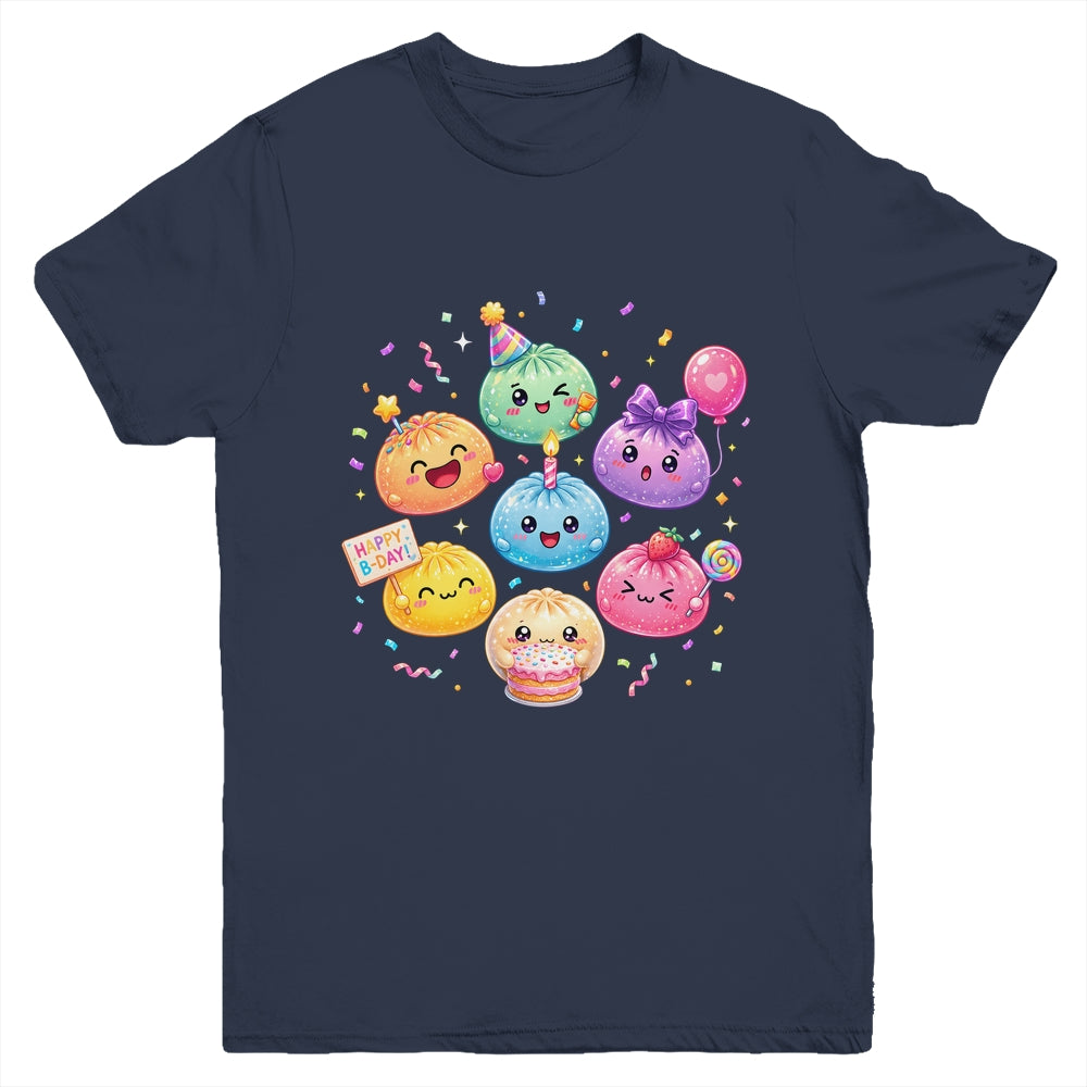 Dumpling Birthday Party Cute Dumplings Squishy Kids Girls Youth Shirt | siriusteestore