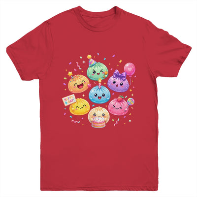 Dumpling Birthday Party Cute Dumplings Squishy Kids Girls Youth Shirt | siriusteestore