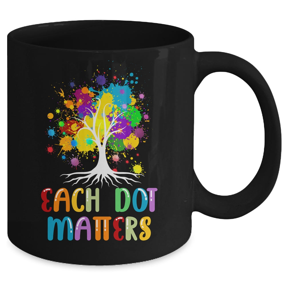 Each Dot Matters Colorful Polka Dot Unity Tree Mug | siriusteestore