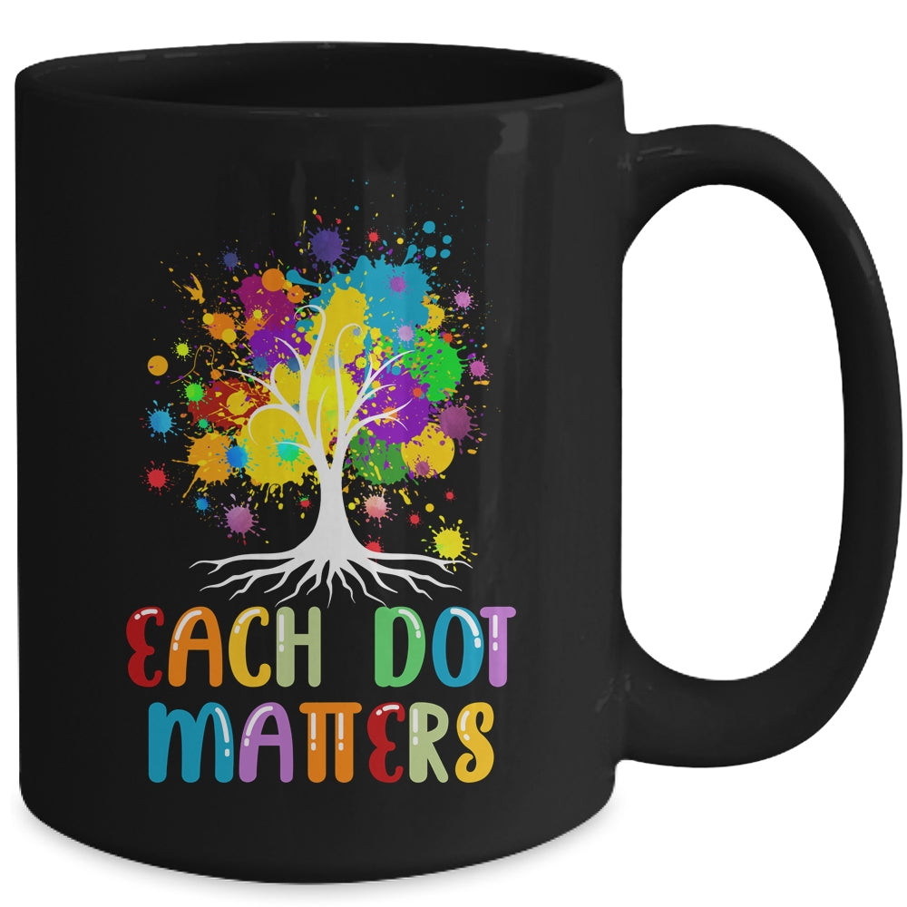 Each Dot Matters Colorful Polka Dot Unity Tree Mug | siriusteestore