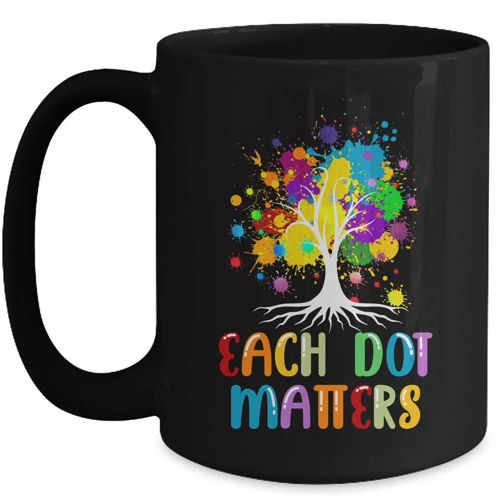 Each Dot Matters Colorful Polka Dot Unity Tree Mug | siriusteestore
