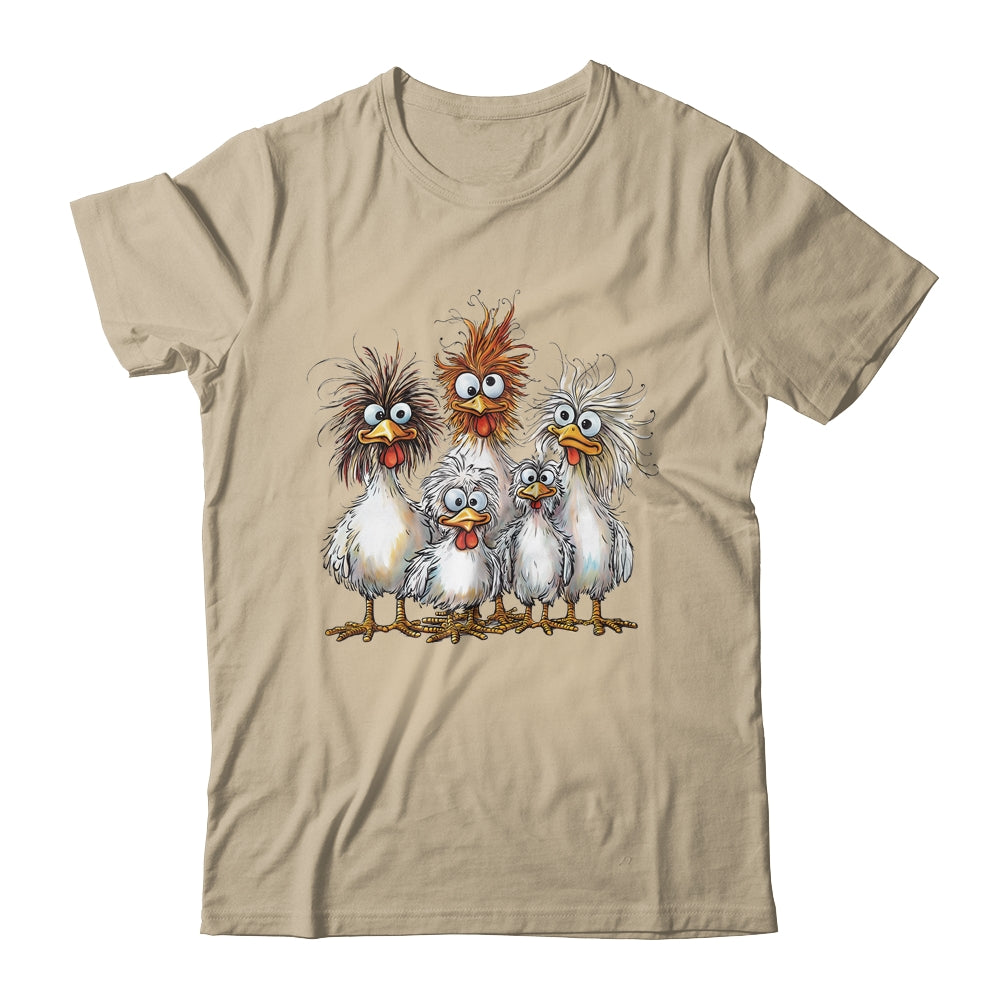 Eagerlys Colorful Funny Chicken Art Crazy Chicken Family Shirt & Tank Top | siriusteestore