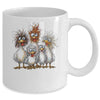 Eagerlys Colorful Funny Chicken Art Crazy Chicken Family Mug | siriusteestore