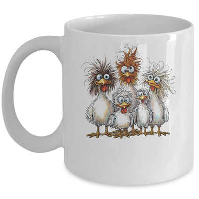 Eagerlys Colorful Funny Chicken Art Crazy Chicken Family Mug | siriusteestore